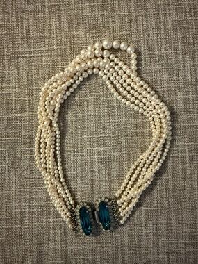 TOM BINNS PEARL MULTISTRAND NECKLACE CHOKER